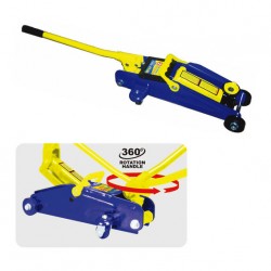 PROFESSIONAL TROLLEY JACK WITH 360' ROTATION HANDLE